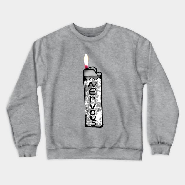 Nervous Lighter Crewneck Sweatshirt by IanWylie87